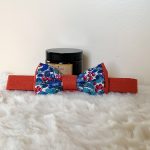 Noeud papillon fleurs