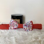 Noeud papillon fleurs